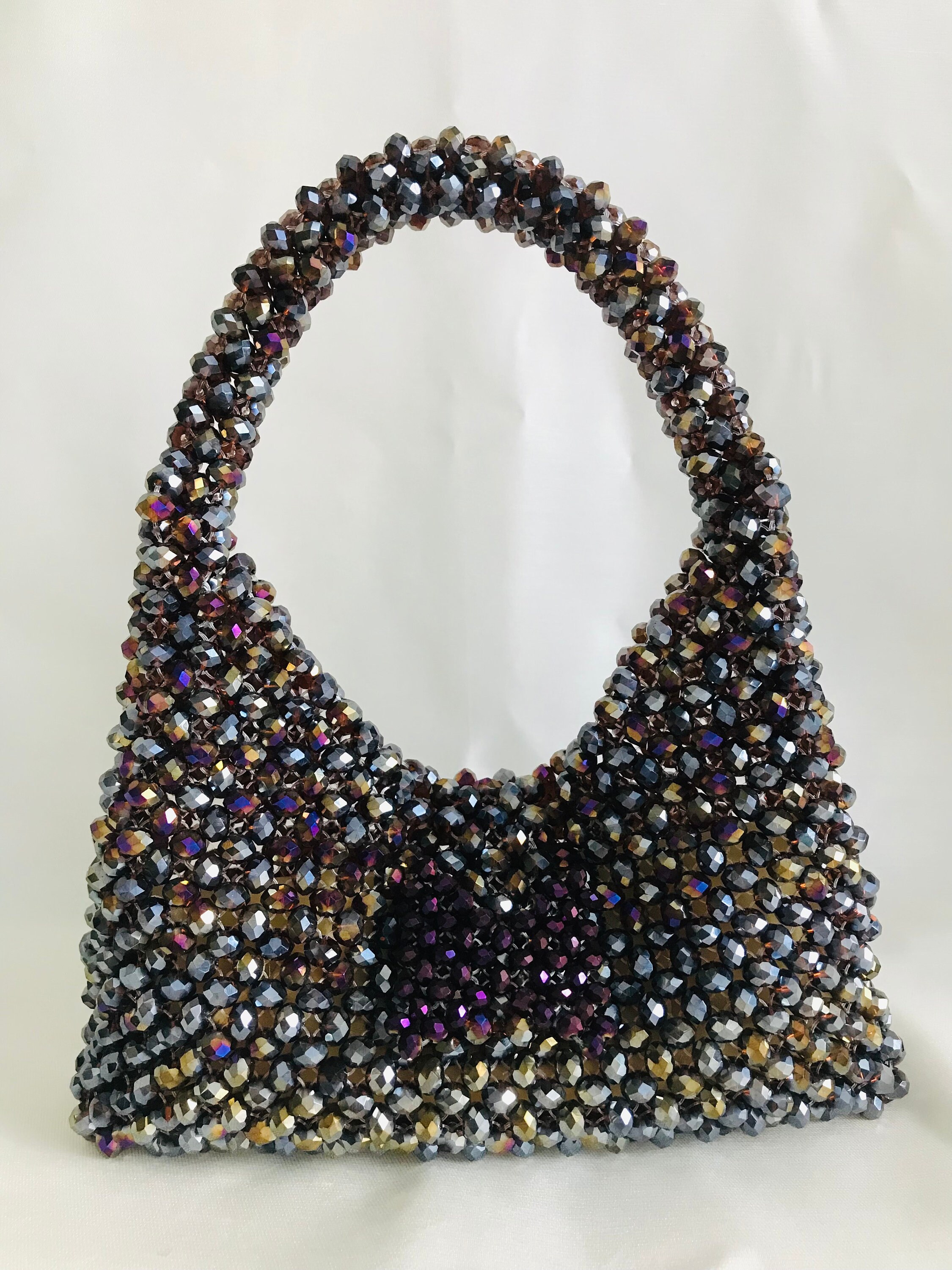 Crystal Beaded Bag,beaded Bag,bead Bag, Beaded Shoulder Bag
