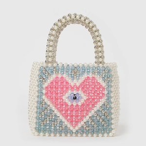 Perlen Hochzeit Handtasche, Bunte Perlen Geldbörse, Abendtasche, Perlen Abendtasche, Faux Perle Perle Tasche, Perlen Tasche, Luxus Perlen Tasche