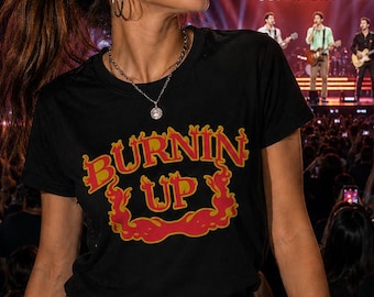 Jonas Brothers „The Burning Up“-Tour-Shirt, Burnin' Up-T-Shirt, Geschenk für Pop-Rock-Fans der 2000er
