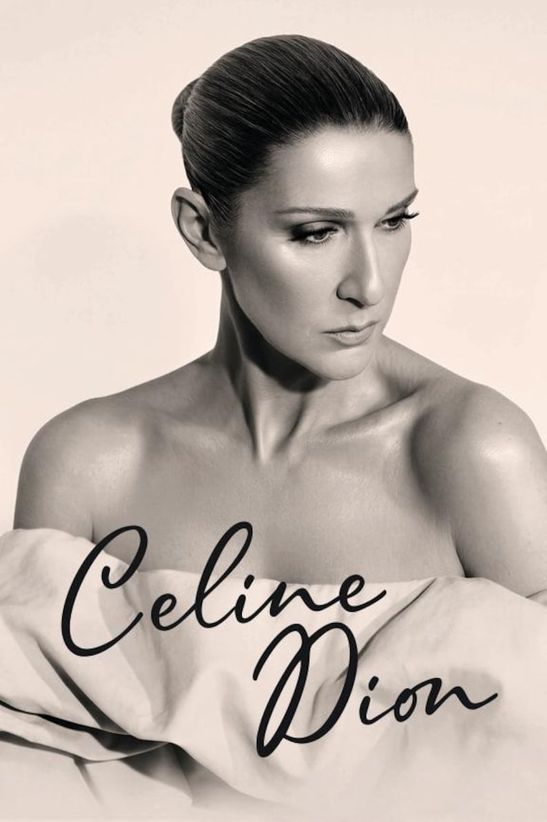 Dion Cursive Celine Dion Poster Printable, Minimalist Wall Art, Music Legend Decor ...