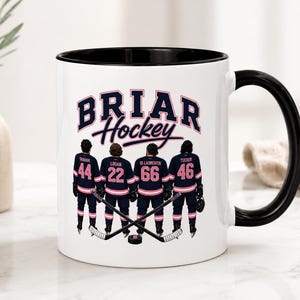 Off Campus Hockey Mug, Briar University Coffee Cup, Garrett Graham Dean Di Laurentis John Logan, BookTok Reader Gift