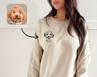 Custom Dog Sweatshirt, Custom Dog Sweater, Personalized Dog Sweatshirt, Custom Pet Sweater, Pet Sweatshirt, Pet Memorial Gift, Dog Mom Gift