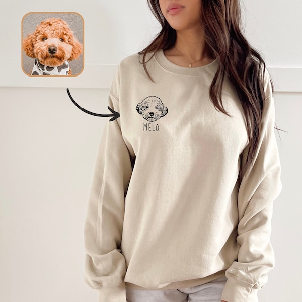 Custom Dog Sweatshirt, Custom Dog Sweater, Personalized Dog Sweatshirt, Custom Pet Sweater, Pet Sweatshirt, Pet Memorial Gift, Dog Mom Gift