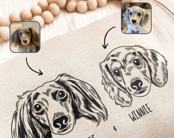 Pull personnalisé portrait de chien, t-shirt personnalisé pour animal de compagnie, sweat à capuche personnalisé pour chien, cadeau commémoratif pour animal de compagnie, cadeau en cas de perte d'un chien