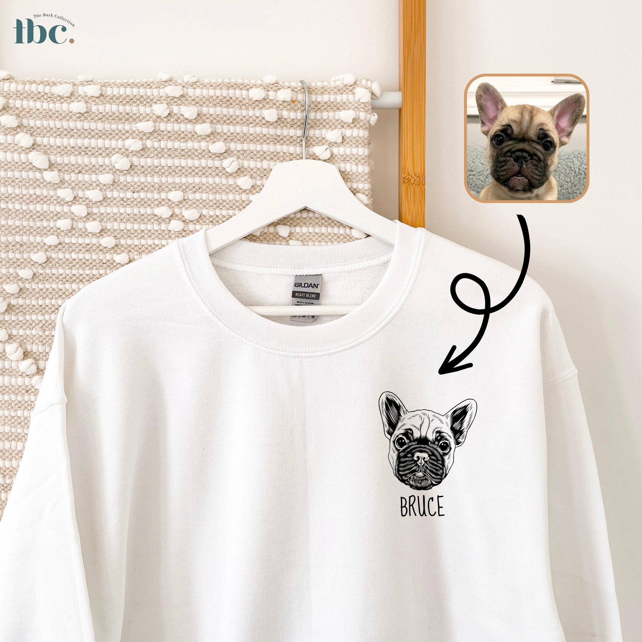 Custom Dog Sweatshirt Custom Dog Sweater Personalized Dog Etsy