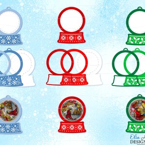 Snow Globes Candy Dome SVG Templates| Christmas Candy Holder Svg ...