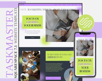 Squarespace 7.1 Website Template: Digital Marketing Agency Design