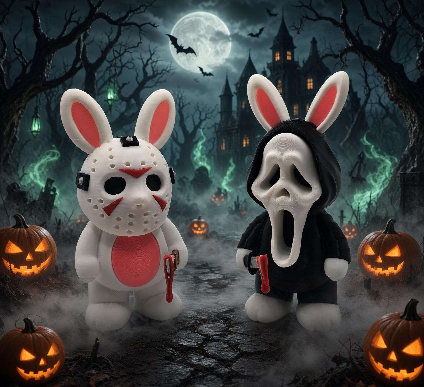 Ghostface Bunny - Etsy