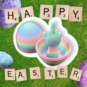 Middle Finger Egg Gag Gift