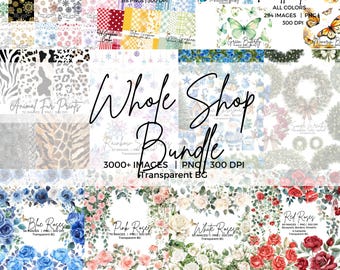 Whole Shop Clipart PNG Bundle |Entire Store Pack| Lifetime Access & Commercial Use to thousands of Cliparts|Mega Art Package|Sublimation png