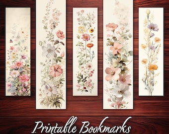 Bookmark Set of 10 for Book Lovers or Readers Printable Bookmark Shabby Chic Style Bookmark Deco Gift Idea Instant Download Love to Read