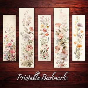 Bookmark Set of 10 for Book Lovers or Readers Printable Bookmark Shabby Chic Style Bookmark Deco Gift Idea Instant Download Love to Read