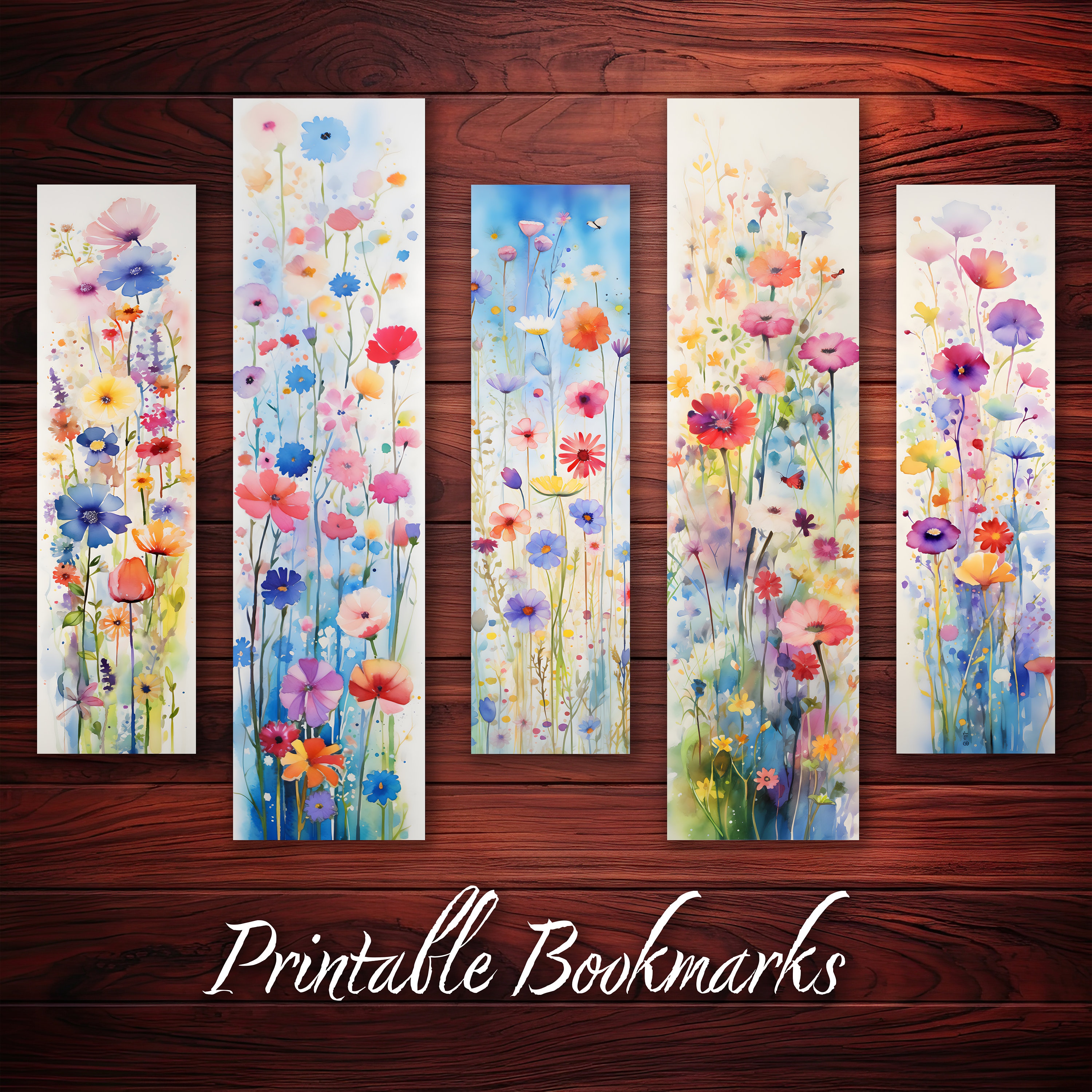 10 X Bookmarks Digital Bookmark for Book Lovers Printable Bookmark Set ...