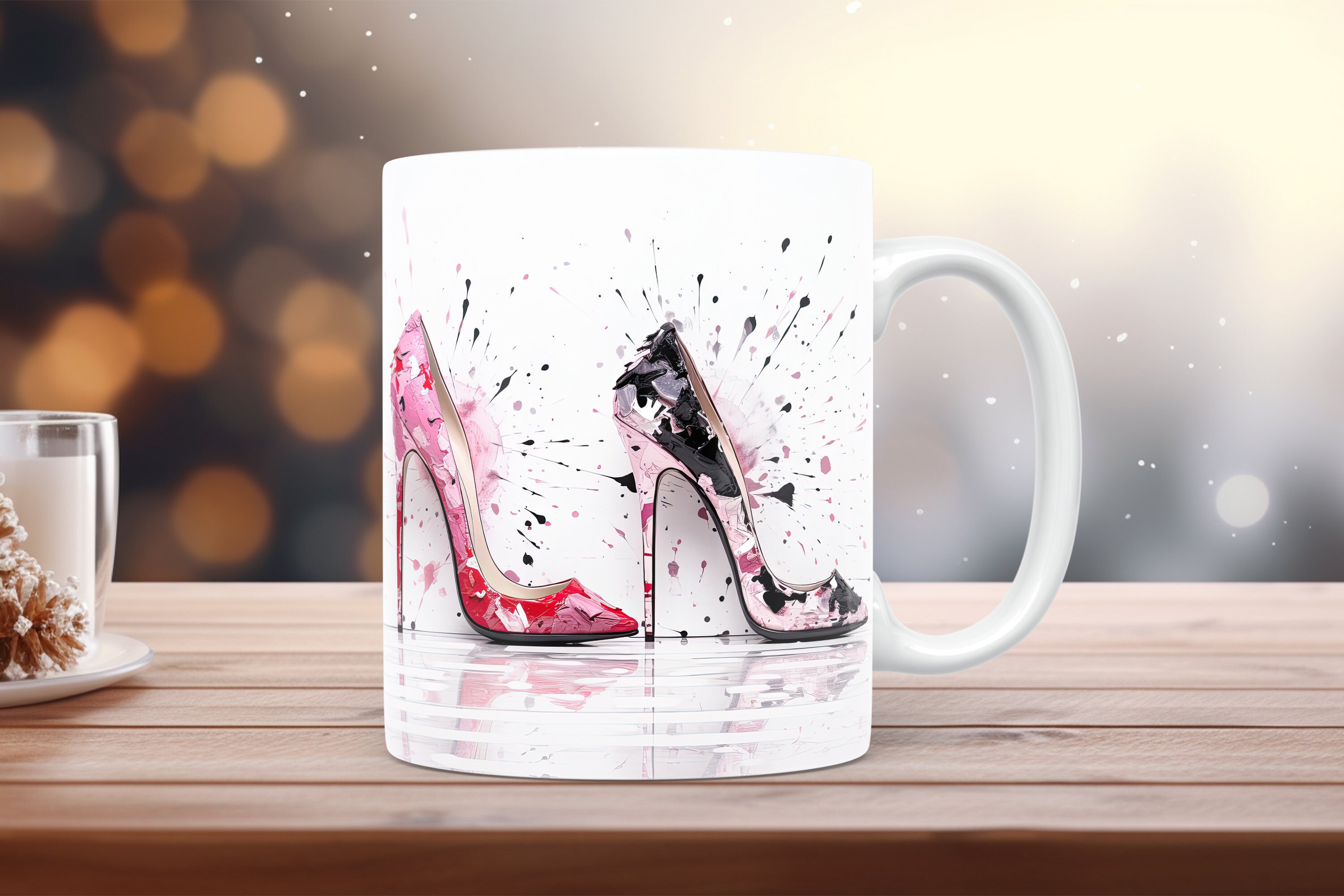 Fashion Mug Wrap 11oz15oz Mug Template Colorful Mug Sublimation Design for Woman Instant Download High Heels Shoes Coffee Mug Wrap+Free gift