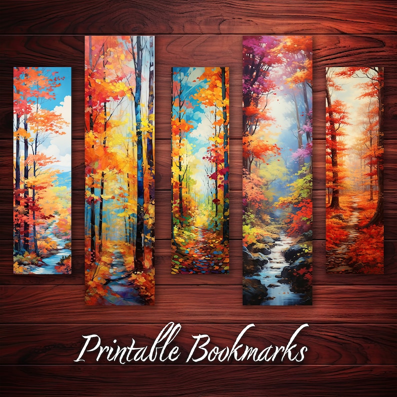 10 X Bookmark Digital Bookmark for Booklover Printable Bookmark Set ...