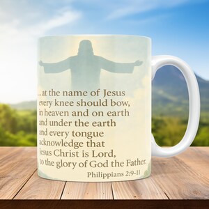 Christliche Becher Vorlage PNG 11oz 15 Unzen Sofortiger Download Sublimation DIY Geschenkidee Tasse mit Bibel Psalm Religiöse Deco Christian Inspirational