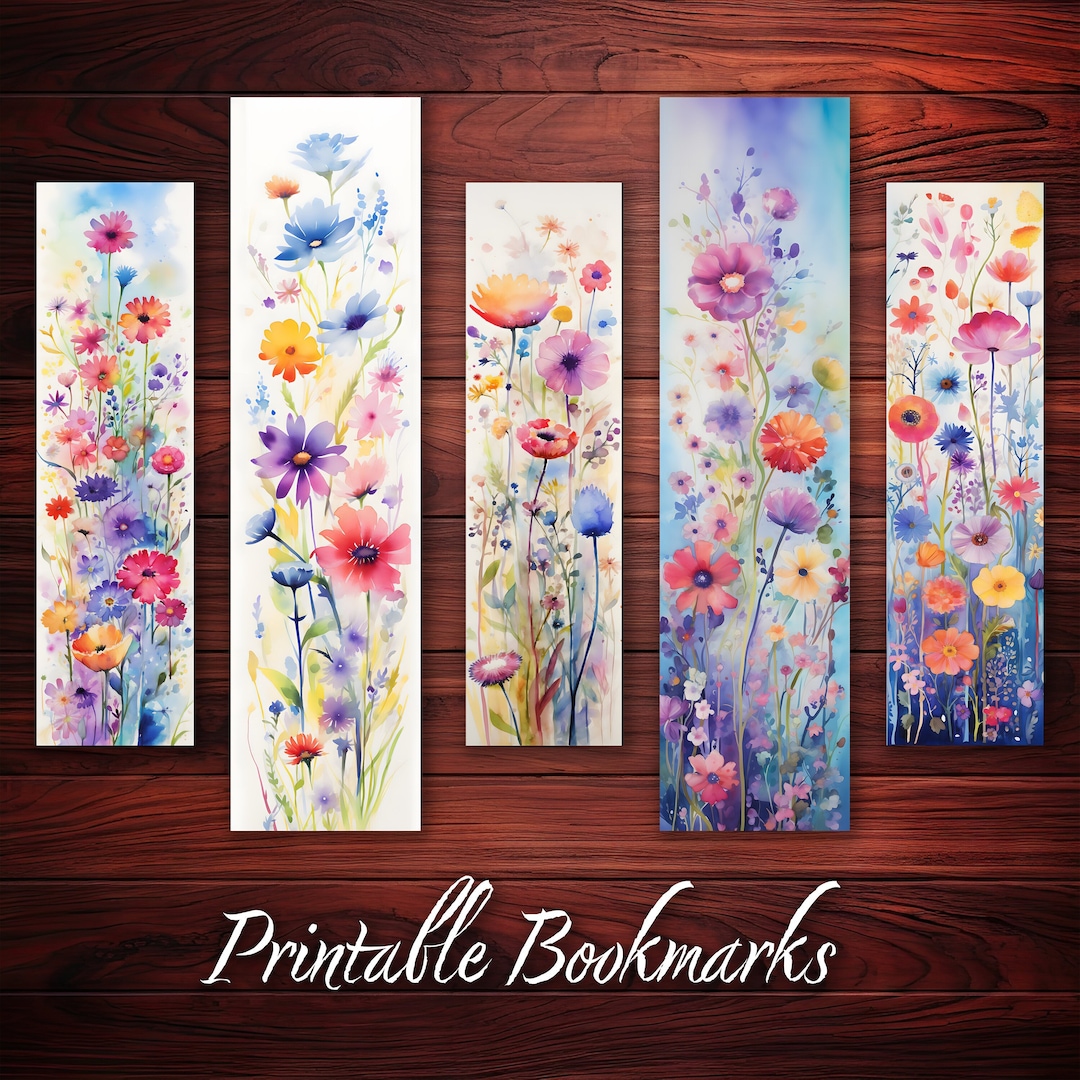 10 X Bookmarks Digital Bookmark for Book Lovers Printable Bookmark Set ...