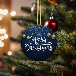 Christmas Ornament Digital Download Sublimation Design Christmas Round Ornament Merry Christmas Ornament PNG Christmas Decoration