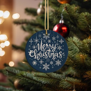 Christmas Ornament Digital Download Sublimation Design Christmas Round Ornament Merry Christmas Ornament PNG Christmas Decoration