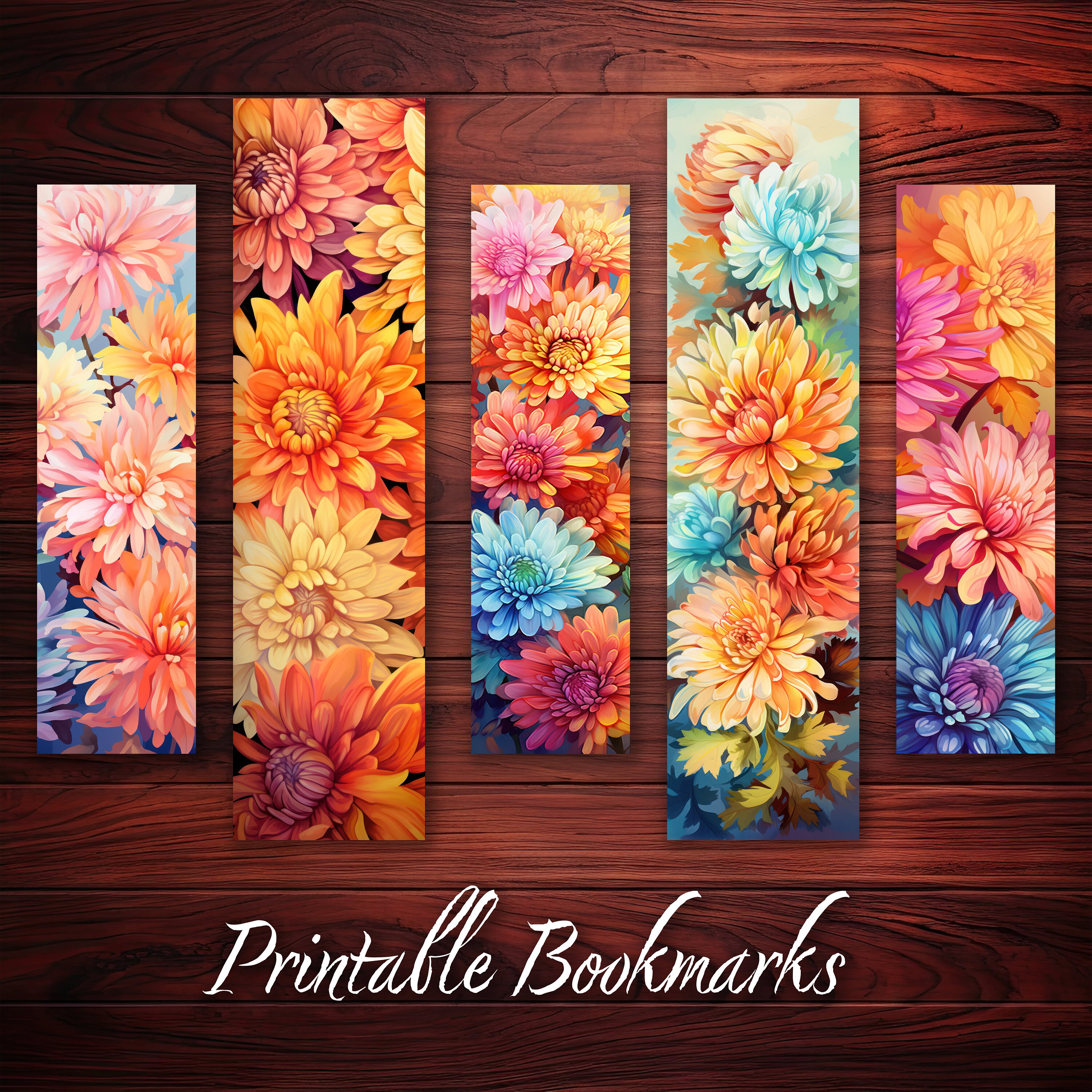 10 X Bookmarks Digital Bookmark for Booklovers Printable Bookmark Set ...