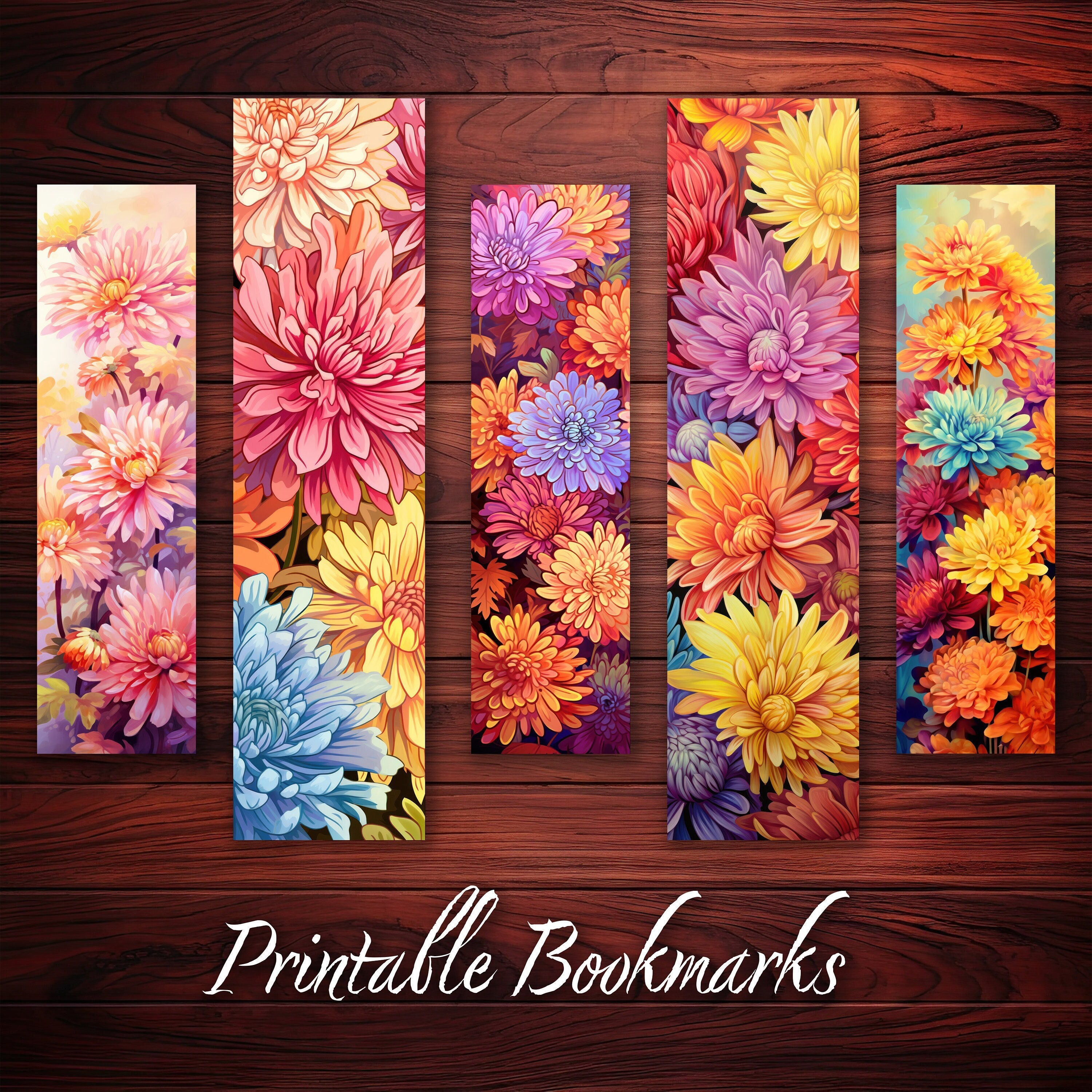 10 X Bookmarks Digital Bookmark for Booklovers Printable Bookmark Set ...