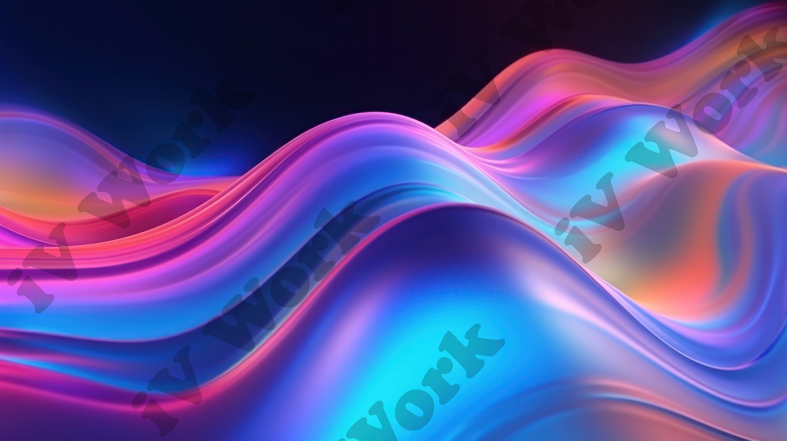 Set of 5 X Backgrounds Wavy Wallpaper PC Backdrop Full HD 16:9 for PC ...