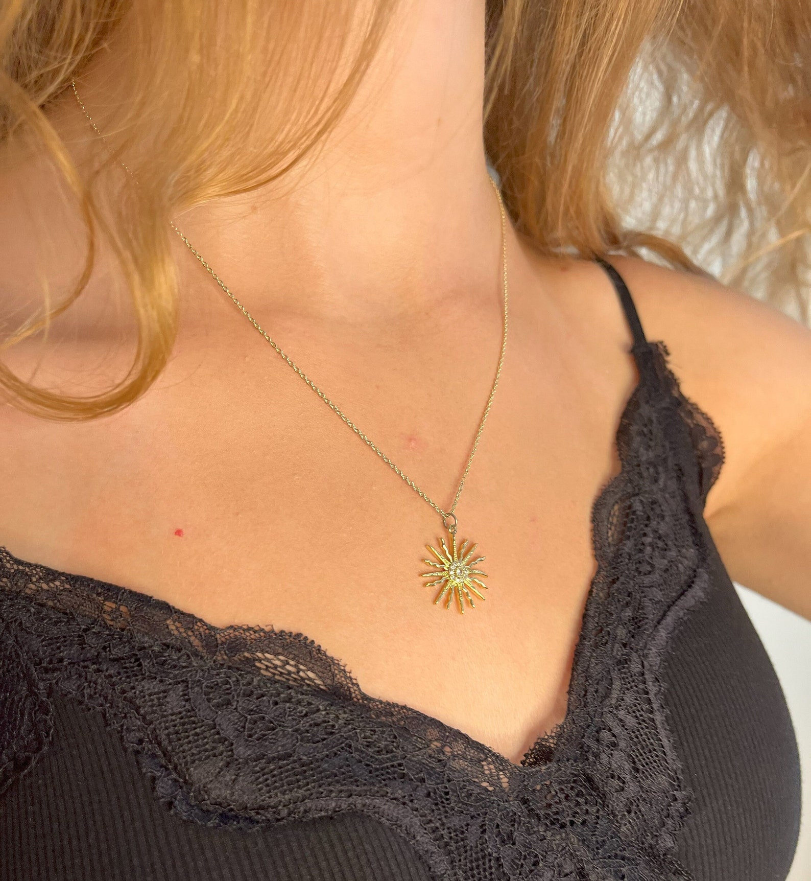 18K Noelle Sun Necklace main image 1