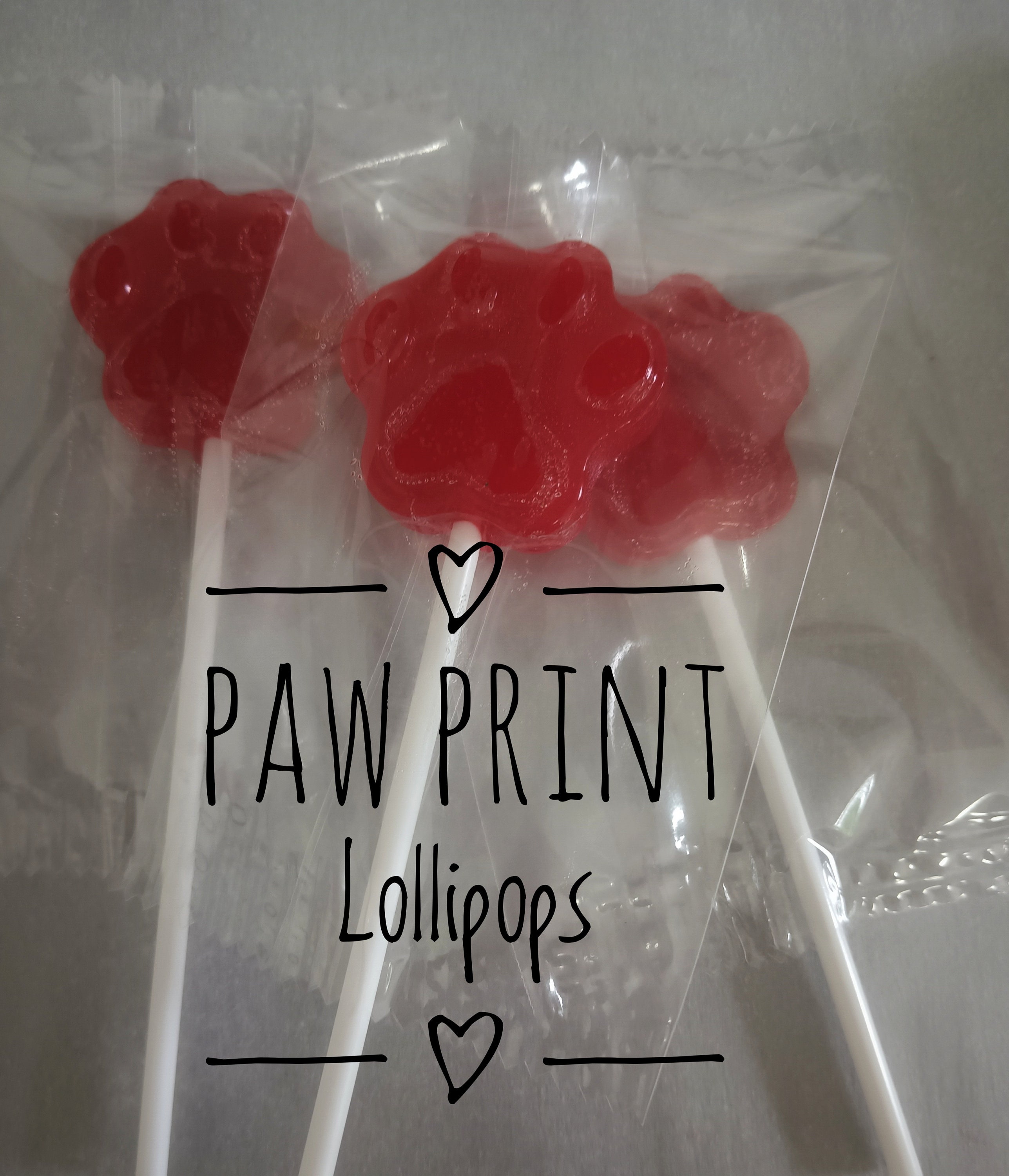 Paw Print Lollipops Etsy