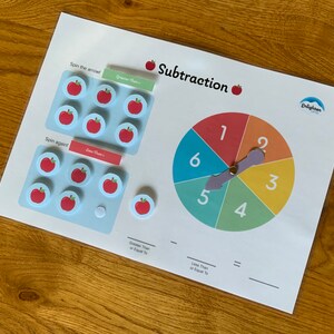Counting Practice, Subtraction Game, Math Game, Preschool Worksheets, Homeschool Printable, Montessori Materials, Busy Book, Quiet Book