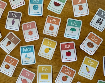 Tarjetas didácticas del alfabeto, Tarjetas didácticas ABC, Educación en el hogar, Actividad para niños pequeños, Alfabeto imprimible, Preescolar, Decoración de guardería y aula, Tema de crayón