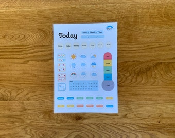 Morning Board, Weather Chart, Days of the Week, Months of the Year, All About Today, Kids Calendar, Homeschool Calendar, Seasons