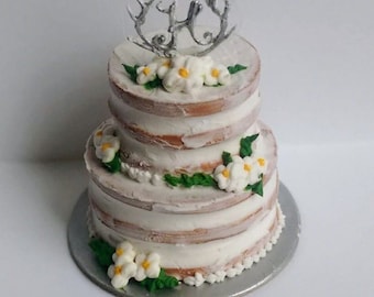 YOUR OWN Custom Wedding Cake Replica Ornament