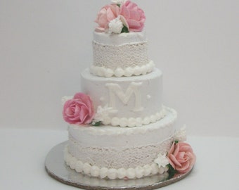 YOUR OWN Custom Wedding Cake Replica Ornament