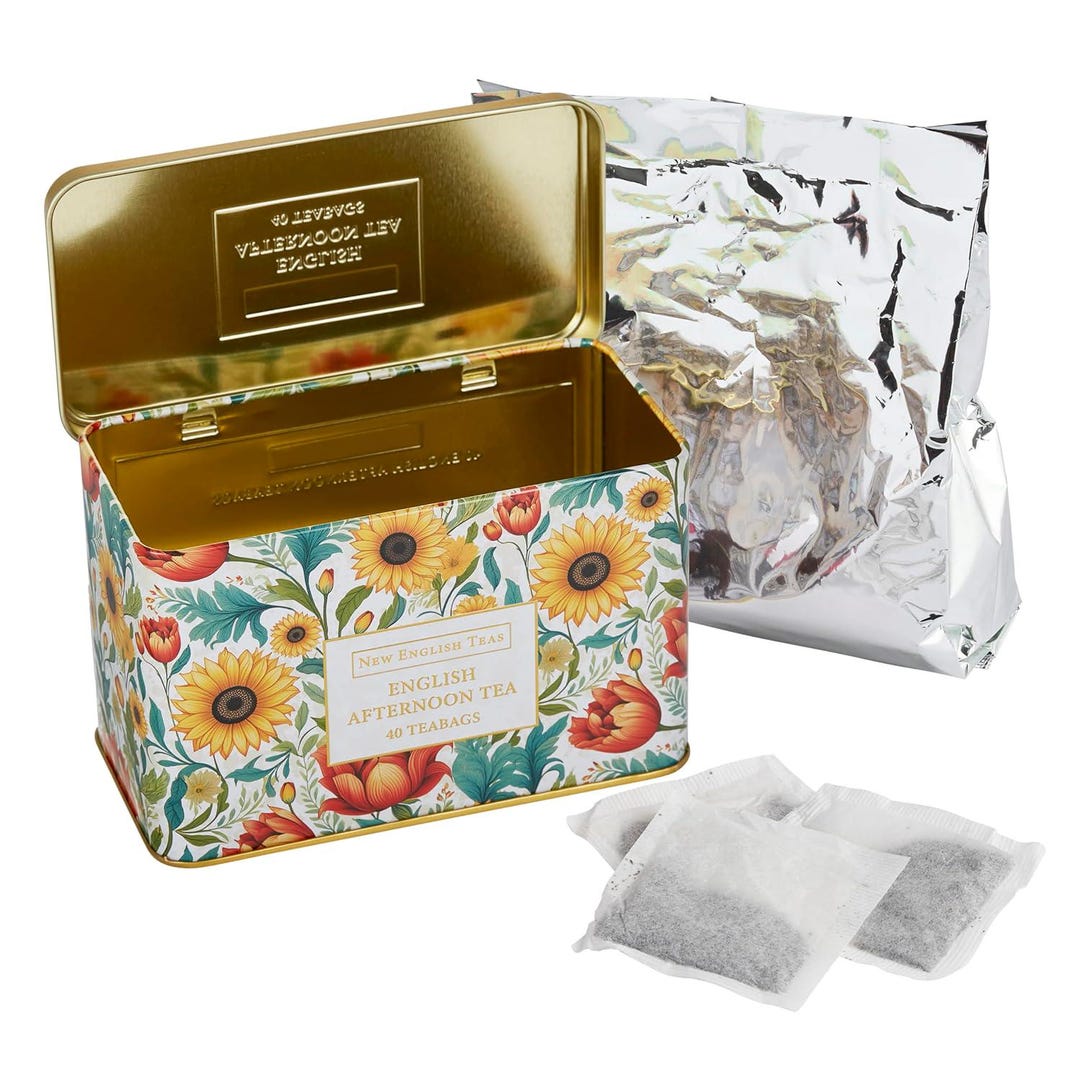 Sunflowr Tea Victorian Sunflower Tea Tin With 40 English Afternoon Teabags - Etsy