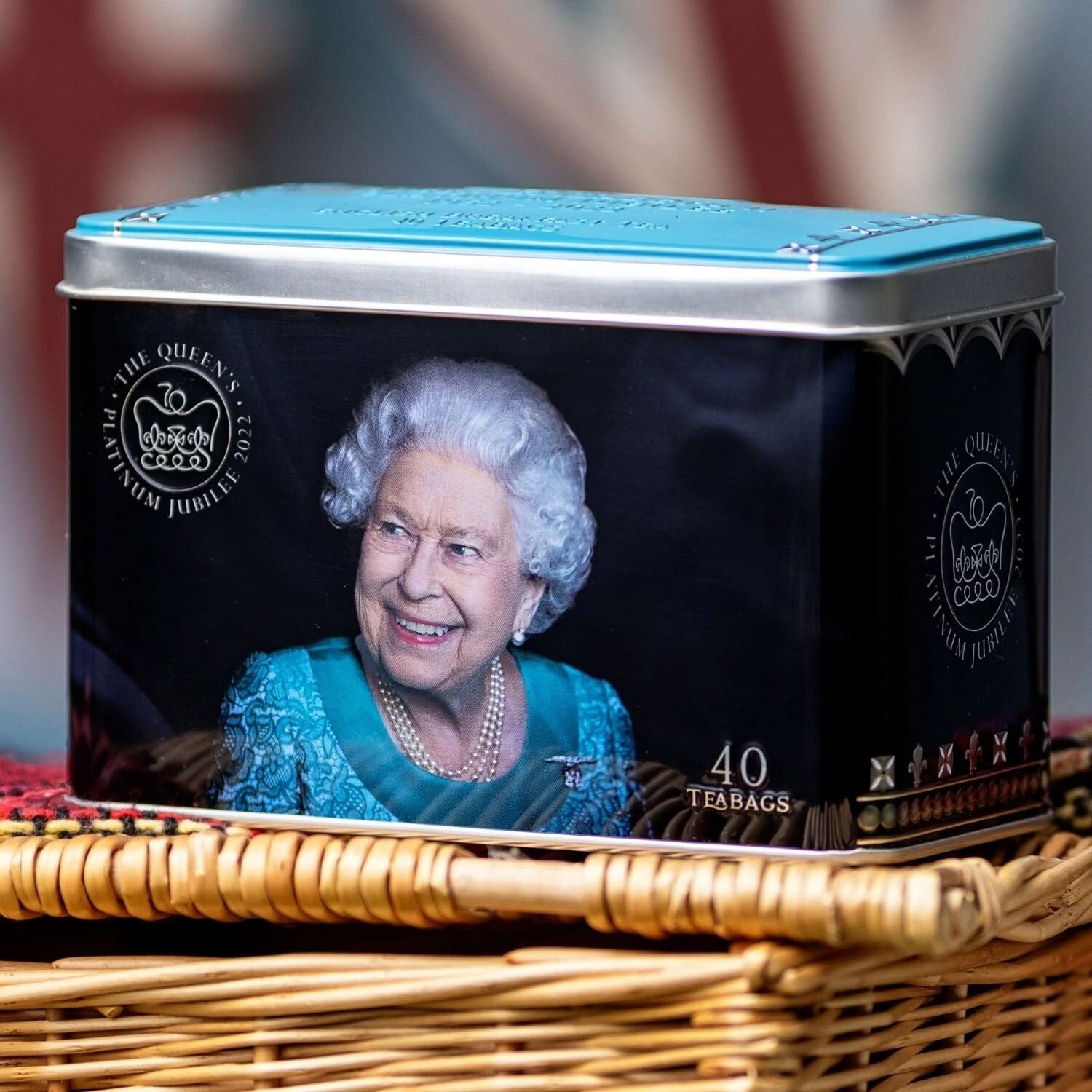 Queen Elizabeth II Platinum Jubilee 2022 English Breakfast Tea Tin