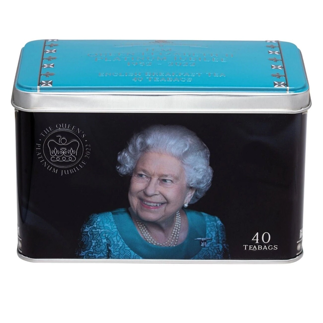 Queen Elizabeth II Platinum Jubilee 2022 English Breakfast Tea Tin