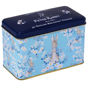 Peter Rabbit Daisies Classic Tea Tin with 40 English Breakfast Teabags