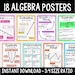 Algebra Posters: Math Classroom Decor (printable) - Etsy