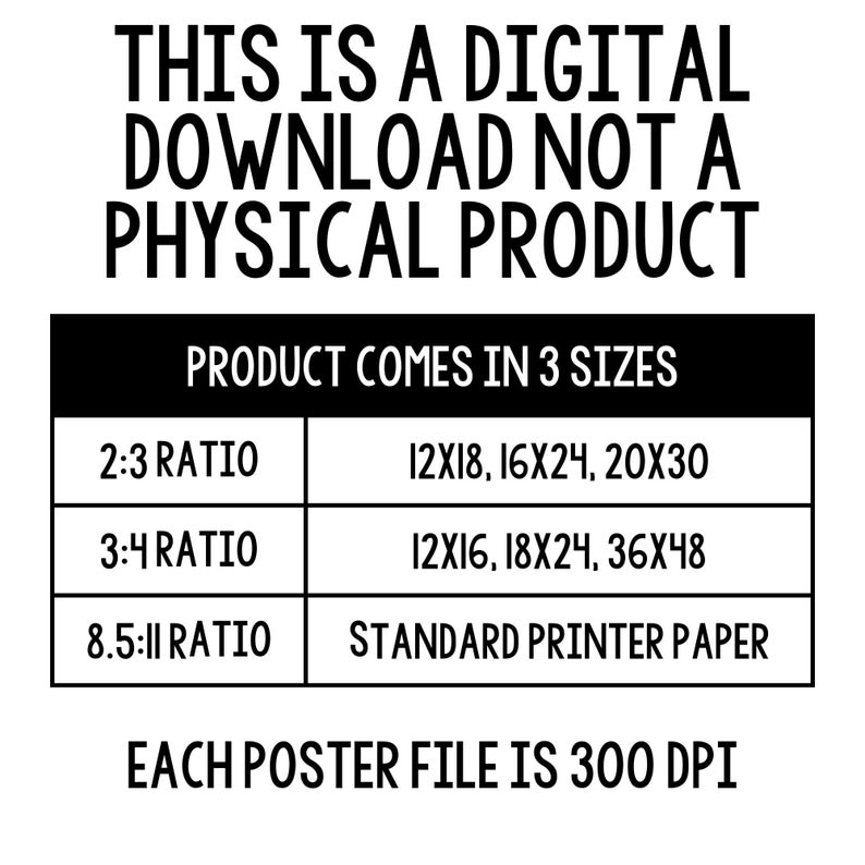 Posters med tillväxttänkande: Boho klassrumsdekor (digital nedladdning) bild 2
