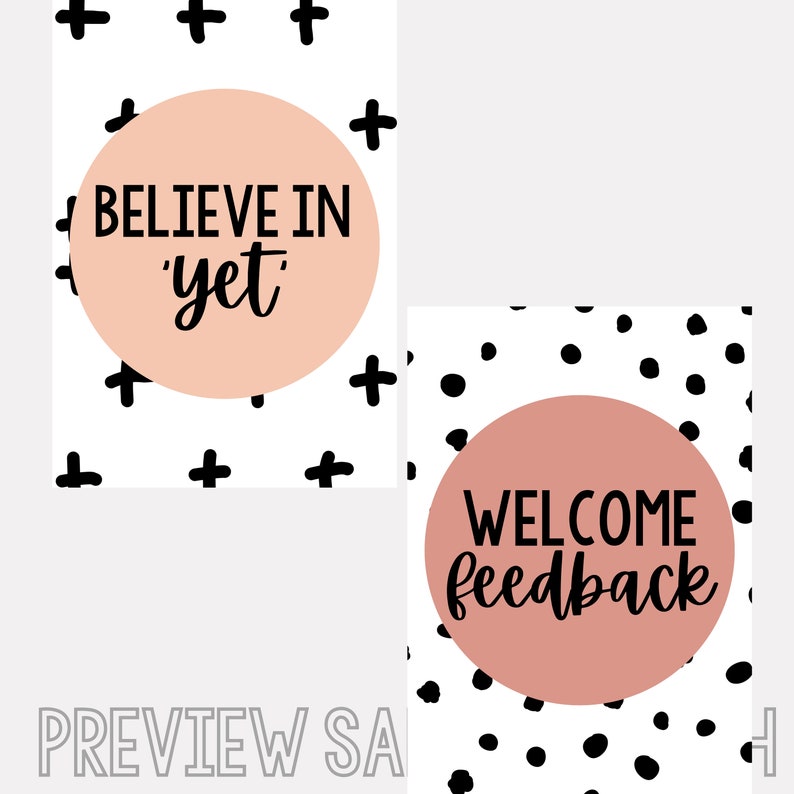 SEL Motivational Posters: Classroom Decor Prints (digital Download) - Etsy