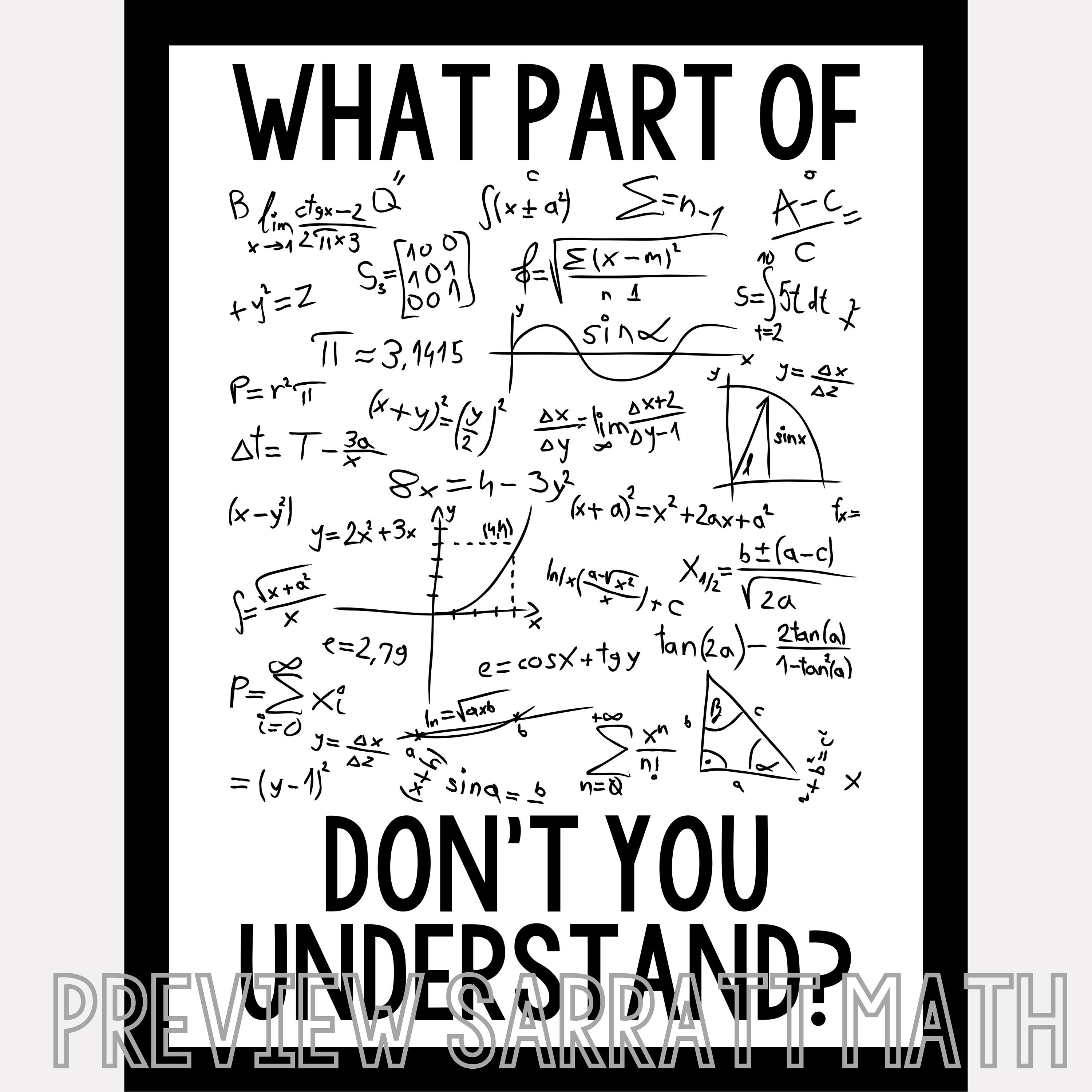 Funny Math Classroom Posters, Funny Math Poster, Classroom Decor ...