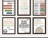 Growth Mindset Posters: Boho Classroom Decor (Digital Download)