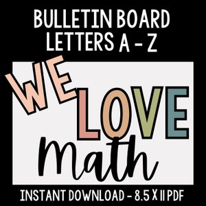 Boho Printable Bulletin Board Letters - Letters for Bulletin Board - Classroom Decor - Boho Classroom - Print and Cut Bulletin Board Letters