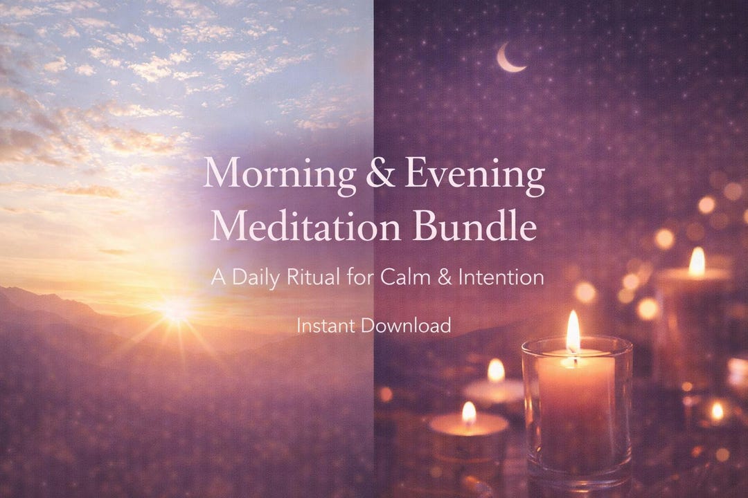 Morning and Evening Meditation Bundle | Daily Ritual for Calm ...