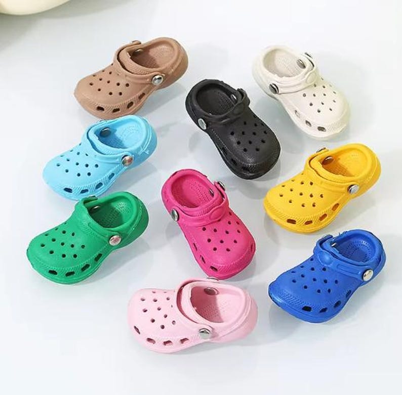 4 Mini Crocks Mini Croc Crocs Charm Mini Croc Shoe Decoration Pins Funny Gift Idea ...
