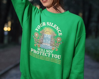 Audre Lorde Quote, Your Silence Will Not Protect You, Social Justice Sweatshirt, Leftist Activist, Black Lives Matter, Feminist Activist