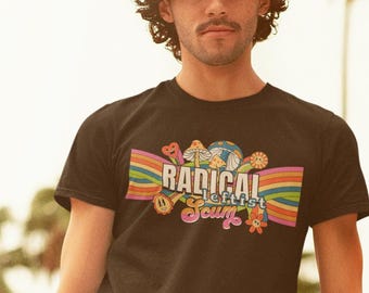 Radical Leftist Scum Shirt | Retro Psychedelic Y2K Activist Apparel