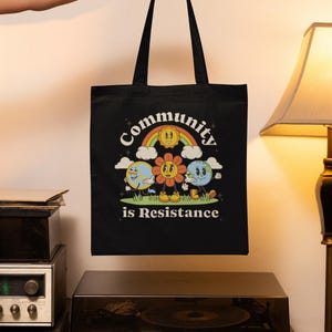 Community is Resistance T-Shirt - Social Justice Activist Tee - Unisex Cotton Shirt with Empowering Design - Leftist Shirt image 8