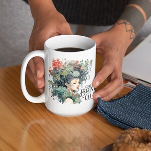 Il mio cervello è caotico come previsto dalla natura, tazza neurodiversa, ADHD, coppa autismo, salute mentale, accettazione radicale di sé, acquerello succulento