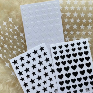 Nail Stickers Heart Nail Stickers Star Nail Stickers Nail Art Nail Decals